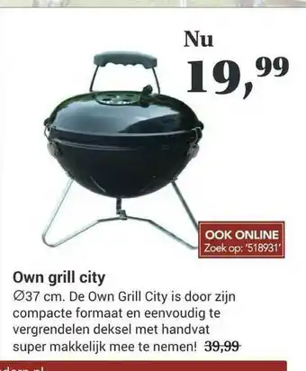 Tuincentrum Osdorp Own Grill City aanbieding