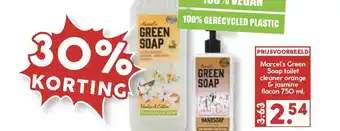 MCD Supermarkt Marcel's Green Soap Toilet Cleaner Orange & Jasine Flacon 30% Korting 750 ml aanbieding