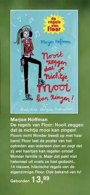 Libris Marjon Hoffman - De Regels Van Floor: Nooit Zeggen Dat Je Nichtje Mooi Kan Zingen! aanbieding