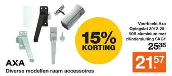 BOUWMAAT Axa Diverse Modellen Raam Accessoires 15% Korting aanbieding