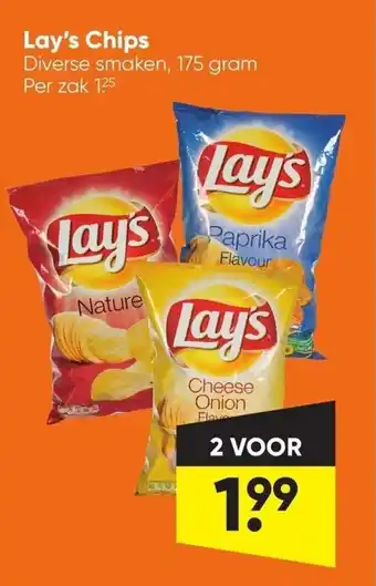 Big Bazar Lay's Chips 175 gram aanbieding