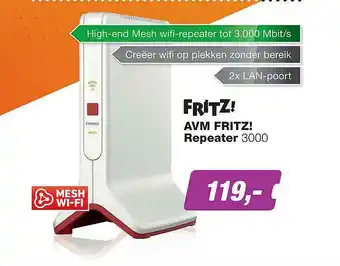 EP AVM Fritz! Repeater 3000 aanbieding