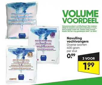 Big Bazar Navulling vochtvangers 400 gram aanbieding