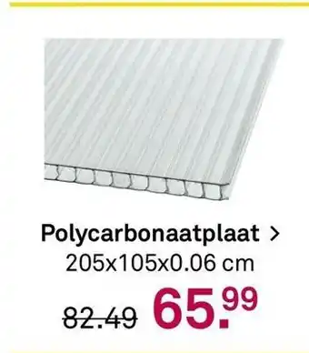 Karwei Polycarbonaatplaat aanbieding