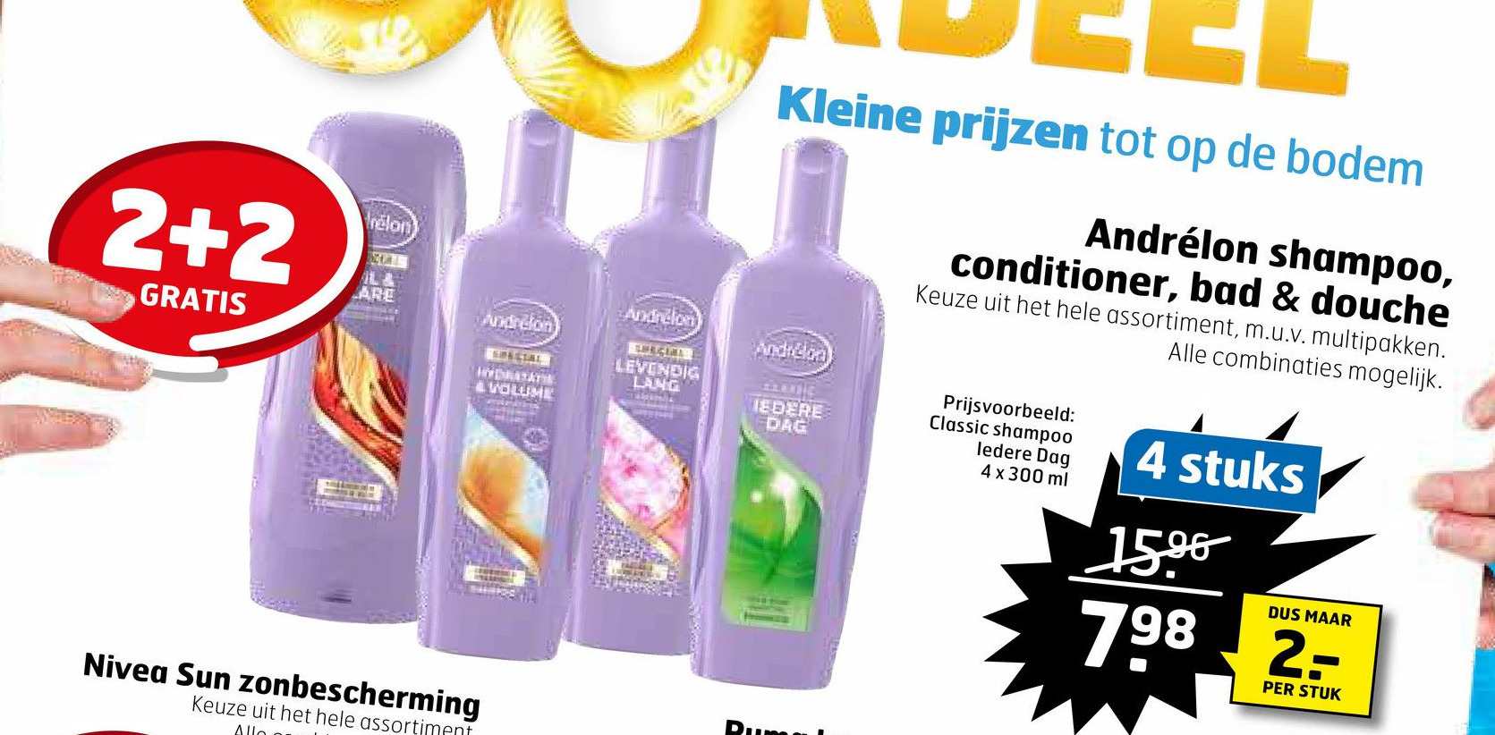 Andrélon shampoo, conditioner, bad & douche aanbieding bij Trekpleister