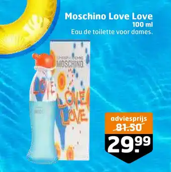 Trekpleister Moschino Love Love 100 ml aanbieding