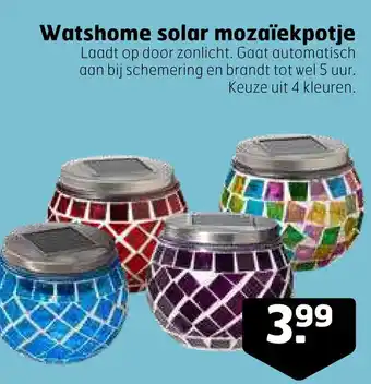 Trekpleister Watshome solar mozaïekpotje aanbieding