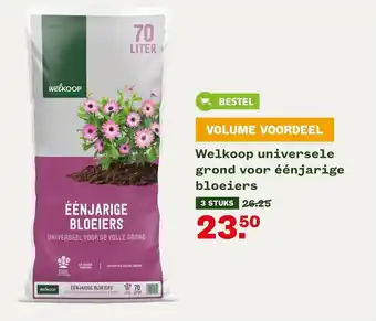 Welkoop Welkoop universele grond voor éénjarige bloeiers aanbieding