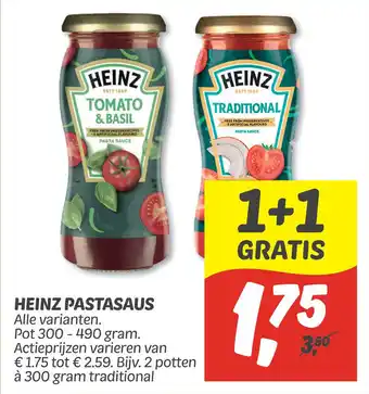 Dekamarkt Heinz Pastasaus aanbieding