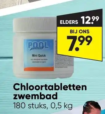 Big Bazar Chloortabletten zwembad aanbieding