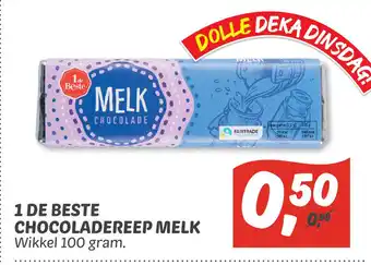 Dekamarkt 1 De Beste Chocoladereep Melk aanbieding