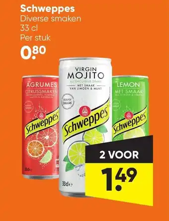 Big Bazar Schweppes aanbieding