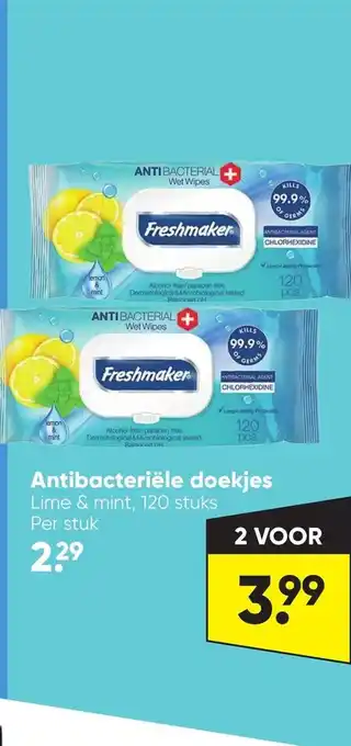 Big Bazar Antibacteriële doekjes aanbieding