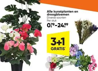 Big Bazar Alle kunstplanten en droogbloemen aanbieding