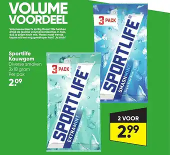 Big Bazar Sportlife Kauwgom aanbieding