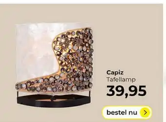 Lampidee Capiz Tafellamp aanbieding