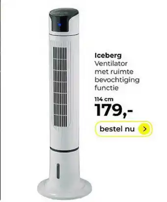 Lampidee Iceberg Ventilator Met Ruimtebevochtiging Functie 114cm aanbieding