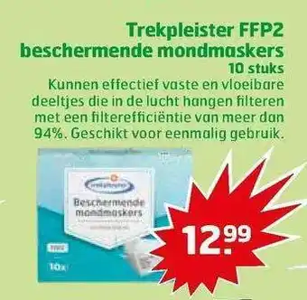 Trekpleister Trekpleister FFP2 Beschermende Mondmaskers 10 Stuks aanbieding