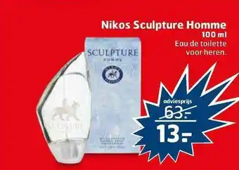 Trekpleister Nikos Sculpture Homme 100 Ml aanbieding