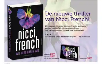 Libris De Nieuwe Thriller Van Nicci French! aanbieding