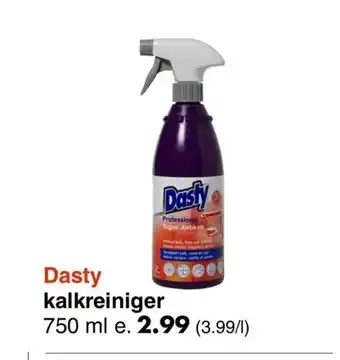 Wibra Dasty kalkreiniger 750 ml aanbieding