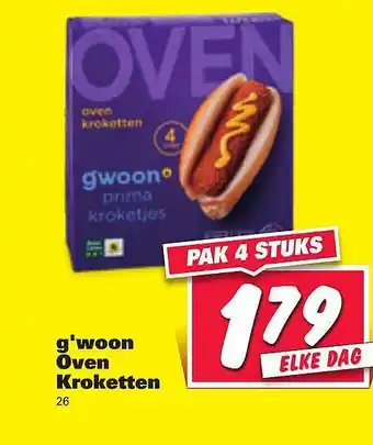 Nettorama G'woon Oven Kroketten aanbieding