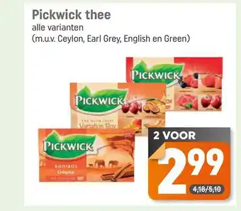 Dagwinkel Pickwick thee aanbieding