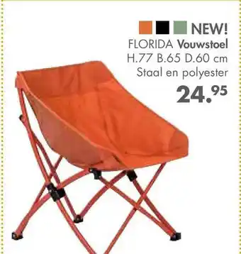 Casa Florida vouwstoel H.77 B.65 D.60 Cm aanbieding