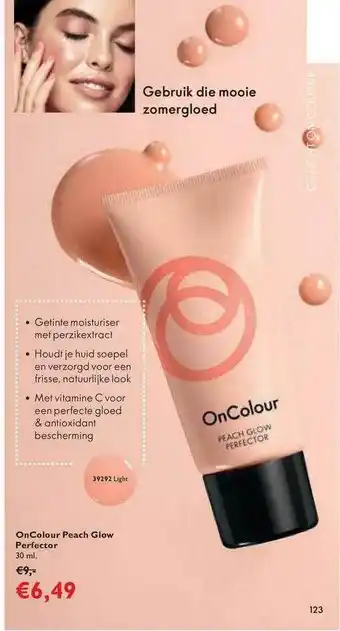 Oriflame Oncolour peach glow perfector aanbieding