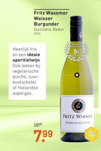 Gall & Gall Fritz Wassmer Weisser Burgunder aanbieding
