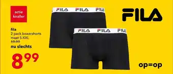 Scapino Fila 2 pack boxershorts aanbieding