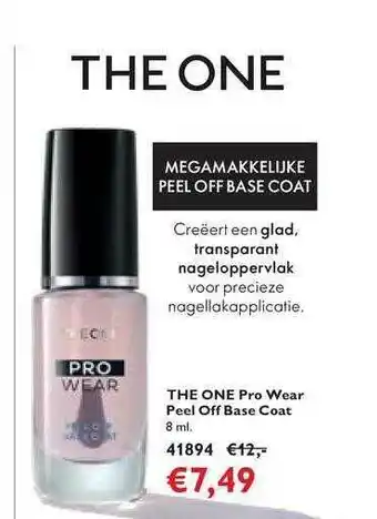 Oriflame The one pro wear peel off base coat aanbieding