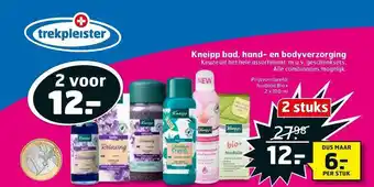 Trekpleister Kneipp bad, hand- en bodyverzorging 2x100 ml aanbieding