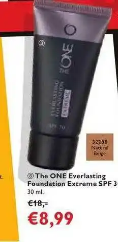 Oriflame The one everlasting foundation extreme SPF 30 aanbieding