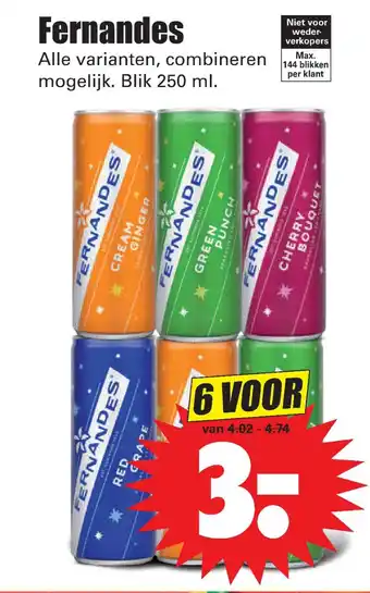 Dirk Fernandes 250 ml aanbieding