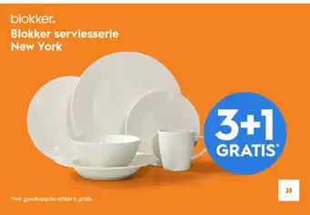 Blokker Blokker New York servies aanbieding