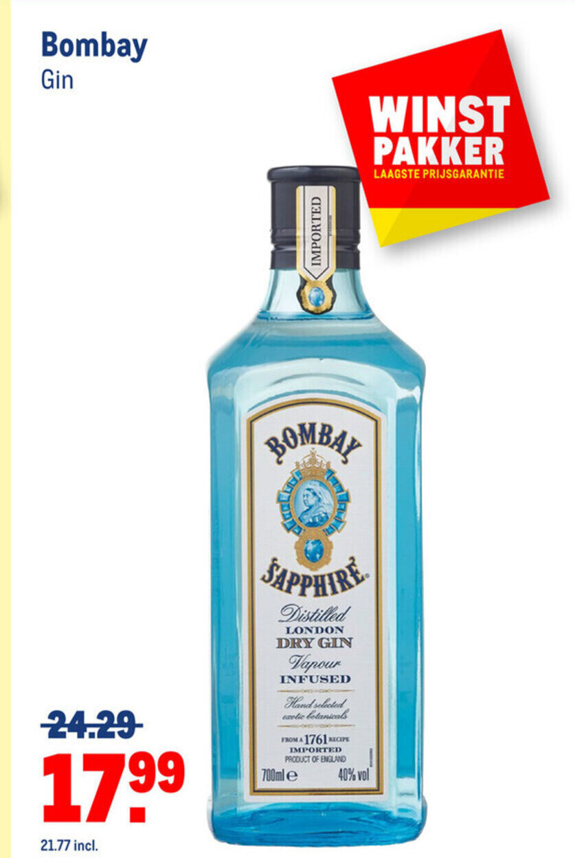 Bombay Gin aanbieding bij Makro