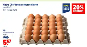 Makro Metro Chef bruine scharreleieren aanbieding