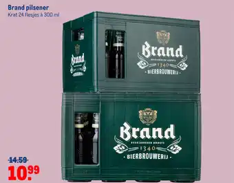 Makro Brand pilsener Krat 24 flesjes a 300 ml aanbieding