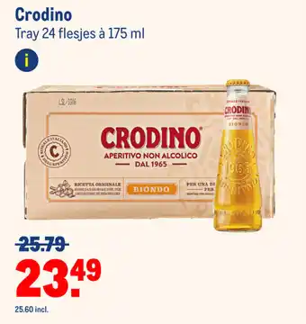 Makro Crodino Tray 24 flesjes a 175ml aanbieding