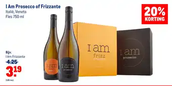 Makro I Am Prosecco of Frizzante Italie, Veneto 750ml aanbieding