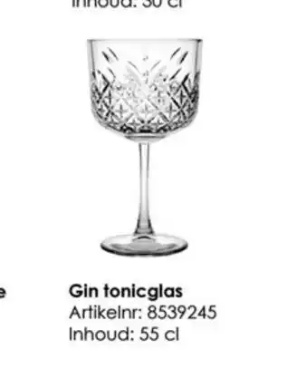 Makro Gin tonic glas aanbieding