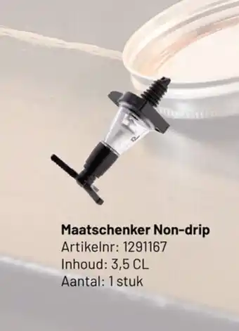 Makro Maatschenker Non-drip aanbieding