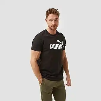 Perry Sport Puma essentials logo shirt zwart heren aanbieding