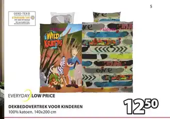 Jysk Dekbedovertrek voor kinderen 140 x 200 cm aanbieding