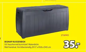 Jysk Bisnap Kussenbox B117 x H58 x D45 cm aanbieding