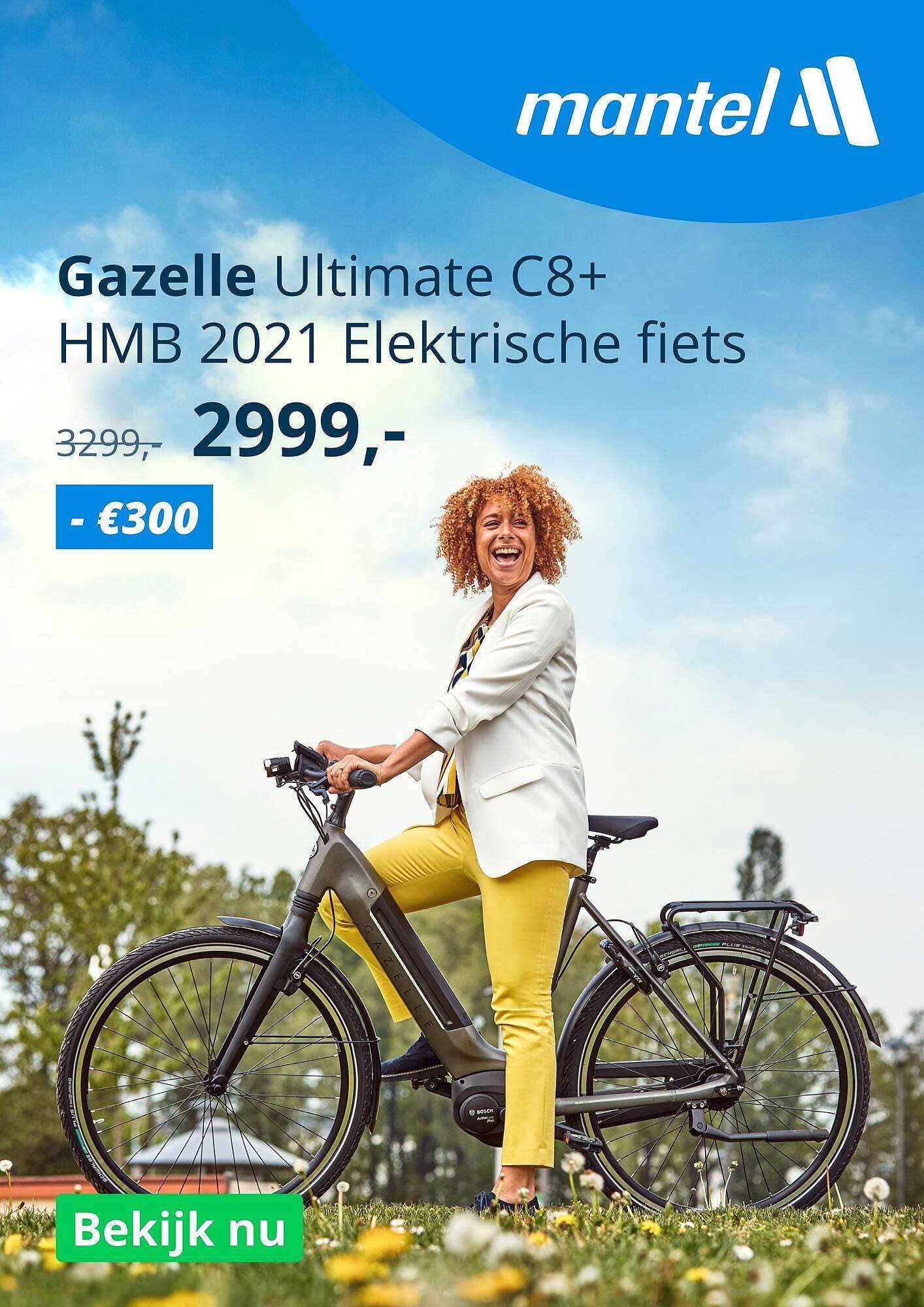 Gazelle Ultimate C8+ HMB 2021 Elektrische Fiets aanbieding bij Mantel