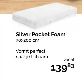 Beter Bed Silver Pocket Foam 70x200 cm aanbieding