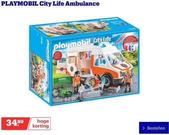 Bol.com PLAYMOBIL City Life Ambulance aanbieding