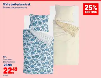 Makro Walra dekbedovertrek aanbieding